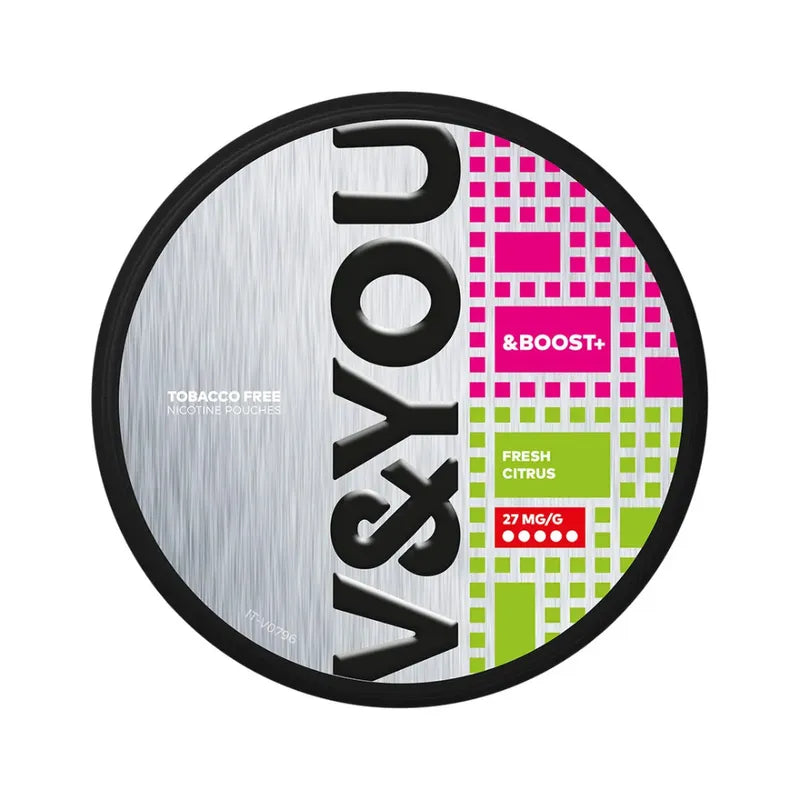 V&YOU Boost+Fresh Citrus Nicotine Pouch 15mg